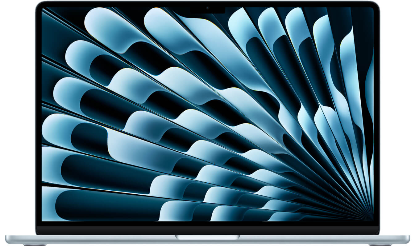 Apple MacBook Air 15" (M4 10C CPU, 10C GPU, 2025) 16 ГБ, 512 ГБ SSD, Небесно-голубой, MC7C4