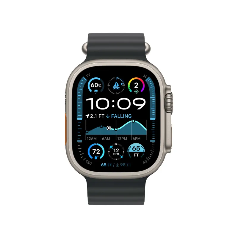 Apple Watch Ultra 2 GPS + Cellular, 49 мм, корпус из титана, ремешок Ocean черного цвета