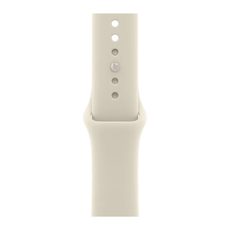 Apple Watch Series 12, 42 мм, Ceramic, корпус жемчужно-белого цвета, спортивный ремешок песочного цвета