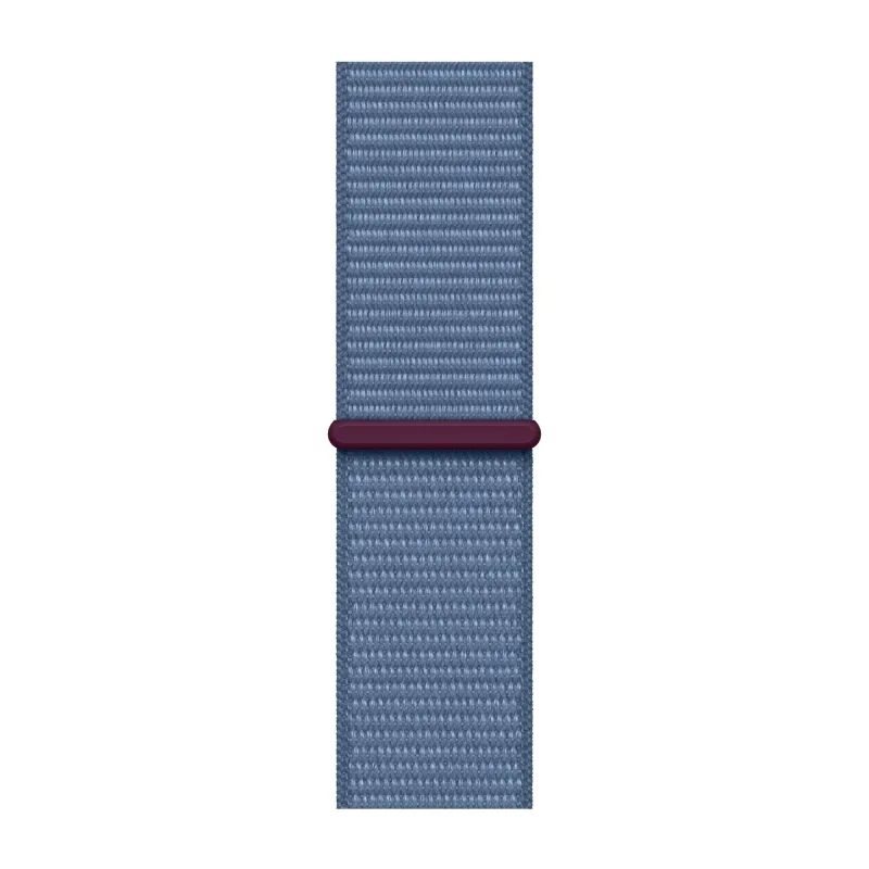 Apple Watch SE (2023), 44 мм, корпус из алюминия серебристого цвета, спортивный ремешок Loop синего цвета