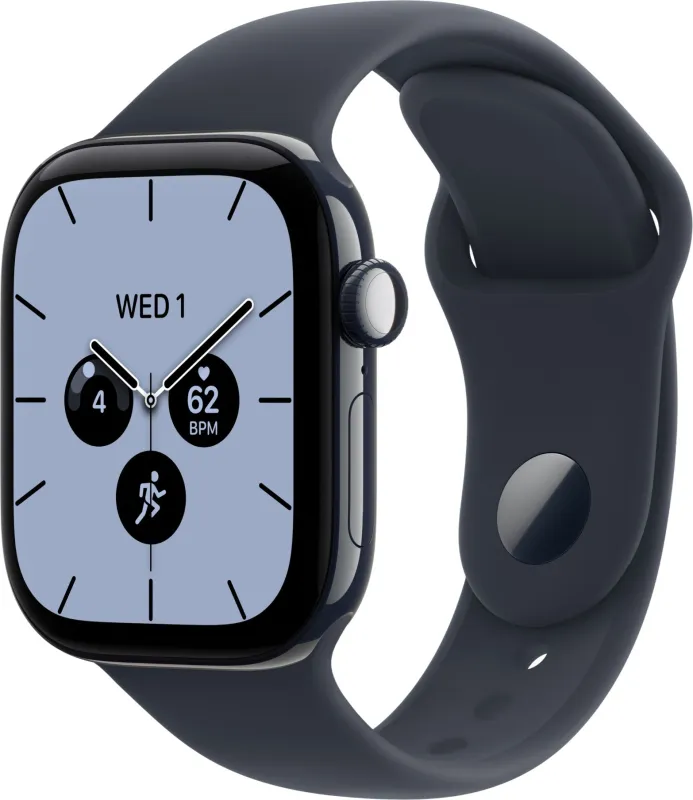 Apple Watch Series 12, 42 мм, Ceramic, корпус цвета «Ночной синий», спортивный ремешок тёмно-синего цвета