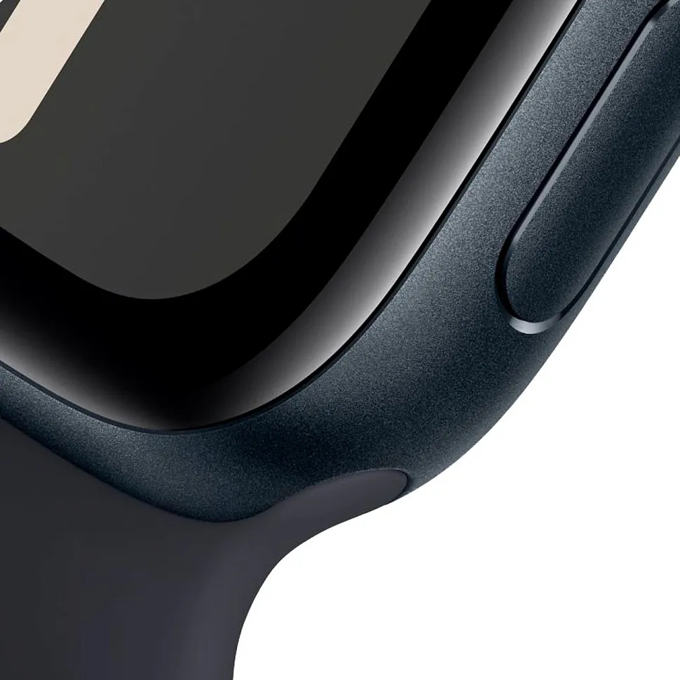 Apple Watch SE (2023), 40 мм, корпус из алюминия цвета «тёмная ночь», спортивный ремешок «тёмная ночь»