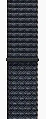 Apple Watch Series 10, 46 мм, корпус из алюминия цвета "черный глянец", спортивный ремешок Loop темно-синего цвета