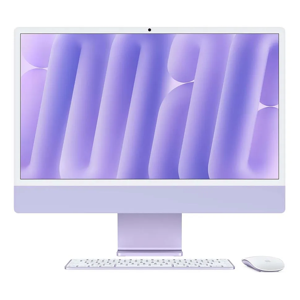 Apple iMac 24" Retina 4,5K, M4 (10C CPU, 10C GPU), 16 ГБ, 512 ГБ SSD, фиолетовый