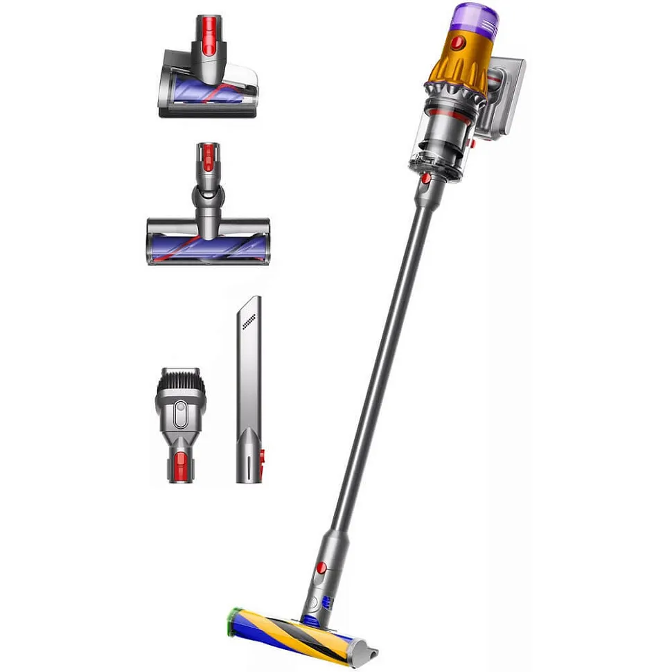 Пылесос Dyson V12 Detect Slim Absolute (SV46), Yellow/Nickel
