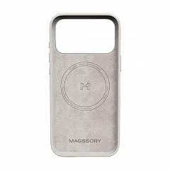 Чехол Magssory Eco-Leather Case для iPhone 17 Pro, с MagSafe, Айвори