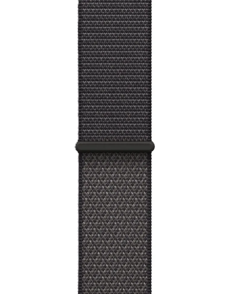 Apple Watch Series 11, 42 мм, корпус из алюминия цвета «чёрный глянец», спортивный ремешок Loop тёмно-серого цвета