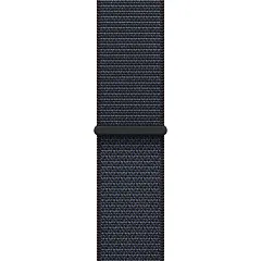 Apple Watch SE (2024), 44 мм, корпус из алюминия цвета «полуночный черный», спортивный ремешок Loop темно-синего цвета