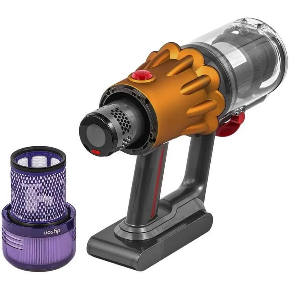 Пылесос Dyson V12 Detect Slim Absolute (SV46), Yellow/Nickel
