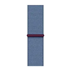 Apple Watch SE (2023), 44 мм, корпус из алюминия серебристого цвета, спортивный ремешок Loop синего цвета