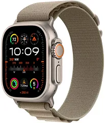 Apple Watch Ultra 2 GPS + Cellular, 49 мм, корпус из титана, ремешок Alpine оливкового цвета