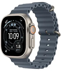 Apple Watch Ultra 3 GPS + Cellular, 49 мм, корпус из титана, ремешок Ocean «якорно-синего» цвета